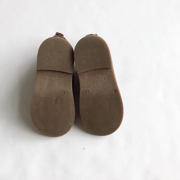 Babygap faux suede leopard print short boots VGUC  size 8 - Picture 9 of 9